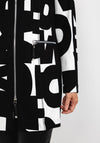 I’cona Abstract Monochrome Print Jacket, Black & White