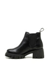 Igi & Co. Leather Chunky Heel Chelsea Boot, Black