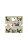 IHR Spatter Hens Lunch Napkins, Linen Beige