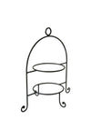IHR Wire Plate Stand, Black