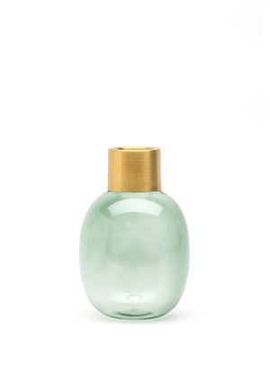 Ideal Home Range Small Glass Vase, Green