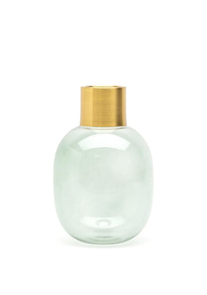 Ideal Home Range Medium Glass Vase, Green