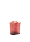 Ideal Home Range Small Irregular Glass Vase, Red