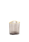 Ideal Home Range Small Irregular Glass Vase, Grey