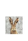 IHR ‘Oh My Rabbit’ Napkins, Grey Multi