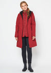 Ilse Jacobsen Rain 37 Hooded Raincoat, Rhubarb Red