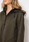 Ilse Jacobsen Rain 128 Long Raincoat, Army Green