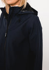 Ilse Jacobsen Rain 128 Long Raincoat, Dark Indigo