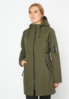 Ilse Jacobsen Rain37 Hooded Long Coat, Khaki