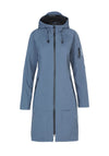 Ilse Jacobsen Rain 37 Hooded Raincoat, Winter Ocean