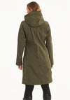 Ilse Jacobsen Rain 37 Long Hooded Raincoat, Army Green