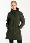 Ilse Jacobsen Rain 07 Hooded Raincoat, Army Green
