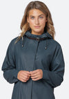 Ilse Jacobsen Rain71 Light Long Raincoat, Orion Blue