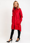 Ilse Jacobsen Rain71 Long Raincoat, Deep Red