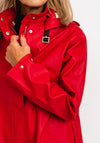 Ilse Jacobsen Rain71 Light Long Raincoat, Deep Red