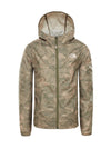The North Face Kids Camouflage Design Windbreaker, Green