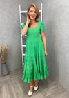 Jovonna Rina Tiered Midi Dress, Green