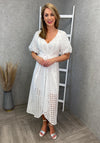 Jovonna Neros Embroidered Maxi Dress, White