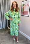 Seventy1 One Size Two Way Printed Maxi Dress, Green Multi