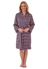 Indigo Sky Wrap Dressing Gown, Slate Multi