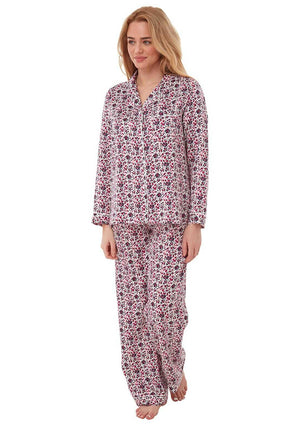 Indigo Sky Print Pyjama Set, Ruby Multi