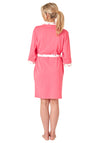 Indigo Sky Flamingo Kimono Robe, Pink