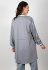 Inco Lightweight Jersey Long Jacket, Grey