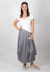 Inco Colour Block Casual Maxi Dress, Grey & White