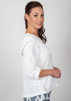 Inco Asymmetrical Zip Relaxed Jacket, White