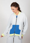 Inco Colour Block Zip Jacket, Grey Multi
