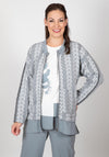 Inco Arrow Print Textured Light Jacket, Grey