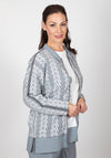 Inco Arrow Print Textured Light Jacket, Grey