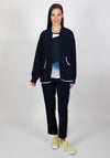 Inco Contrast Trim Light Zip Jacket, Navy
