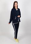 Inco Contrast Trim Light Zip Jacket, Navy