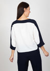 Inco Abstract Art Print Top, Navy Multi