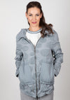 Inco Textured Circle Pattern Zip Jacket, Grey