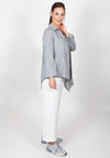 Inco Asymmetric Hem Texture Shirt, Slate Grey