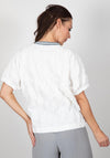 Inco Ruffle Textured Blouse, White