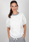 Inco Ruffle Textured Blouse, White