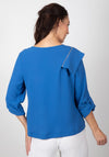 Inco Asymmetrical Zip Relaxed Jacket, Blue
