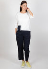 Inco Contrast Pocket Top, Navy