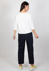 Inco Contrast Pocket Top, Navy