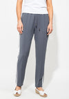 I.nco Casual Straight Striped Trousers, Slate