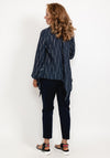 Inco Asymmetric Hem Texture Shirt, Navy