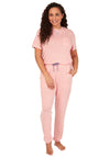 Indigo Sky Melange Pyjama Set, Blush