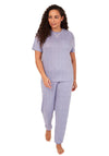 Indigo Sky Melange Pyjama Set, Cornflower Blue
