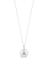 Absolute A Initial Necklace, Silver