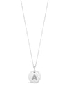 Absolute A Initial Necklace, Silver