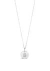 Absolute B Initial Necklace, Silver
