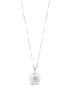Absolute B Initial Necklace, Silver